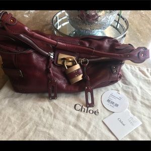 Chloe Paddington shoulder Handbag in Bordeaux
